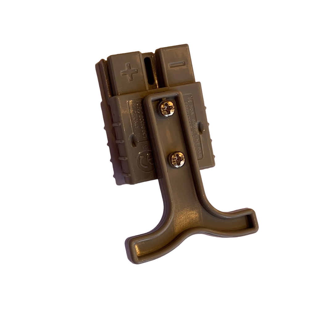 50a pull handle fitted to a connector