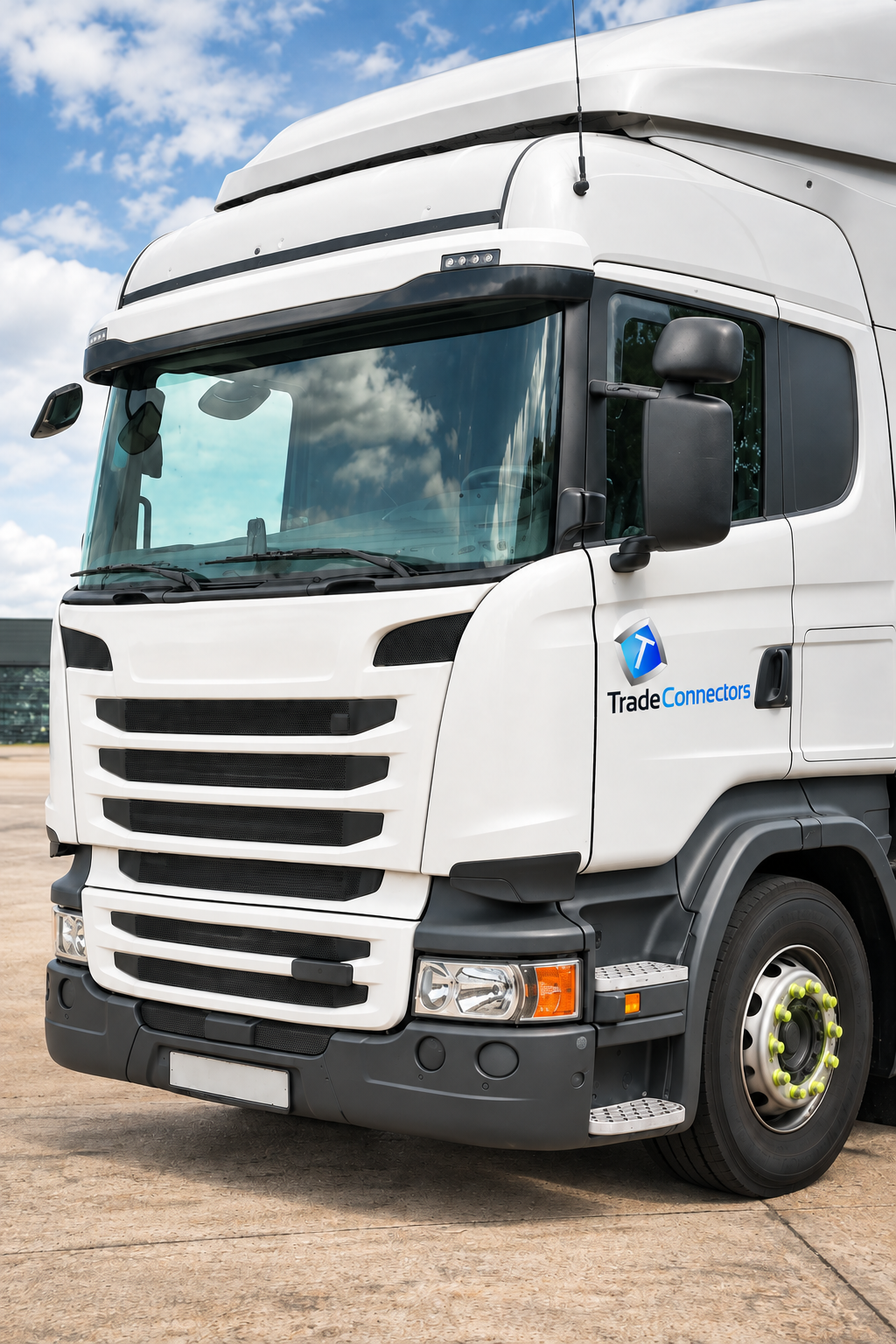 Lorry with Trade Connectors logo on the door