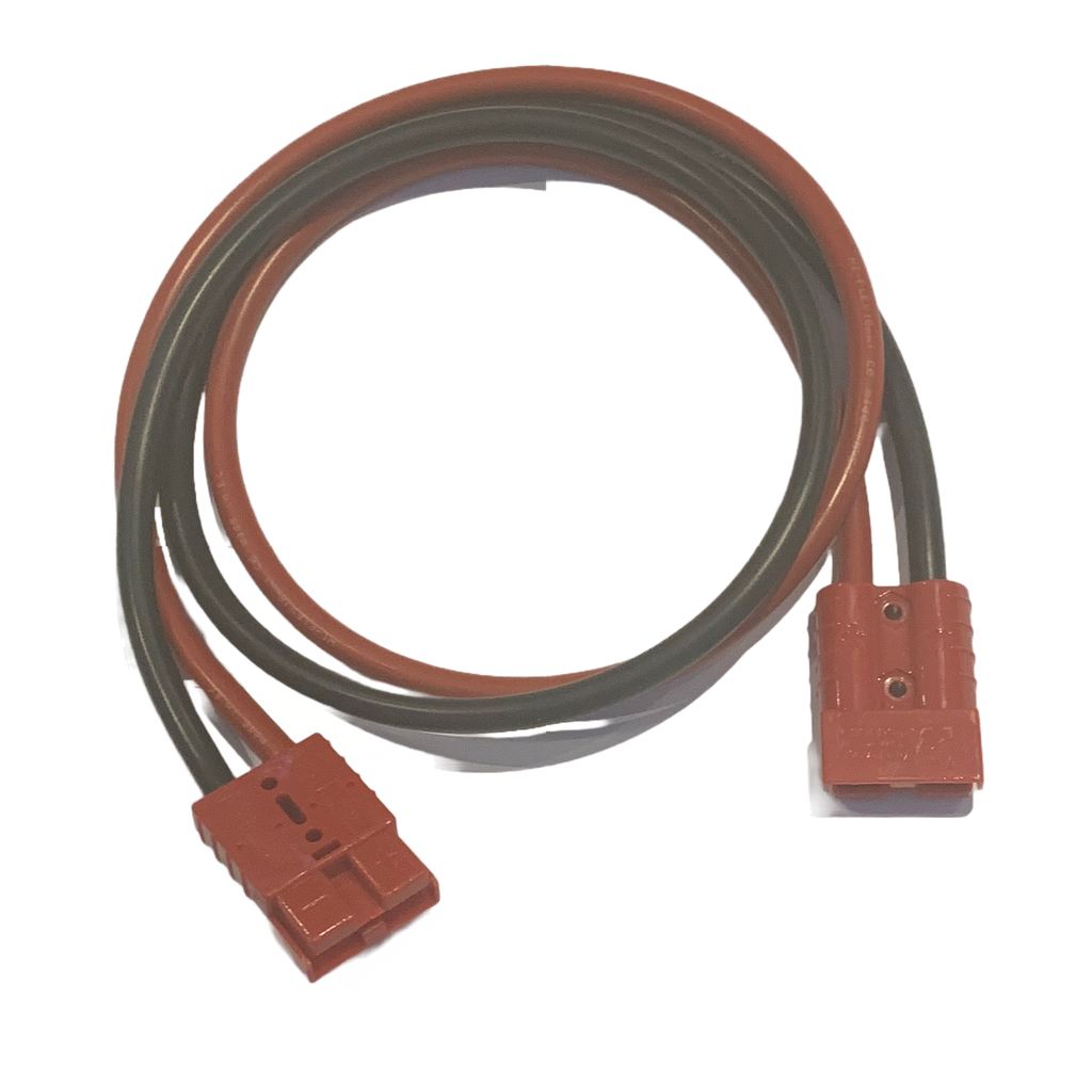 50A Red cable with connectors on each end